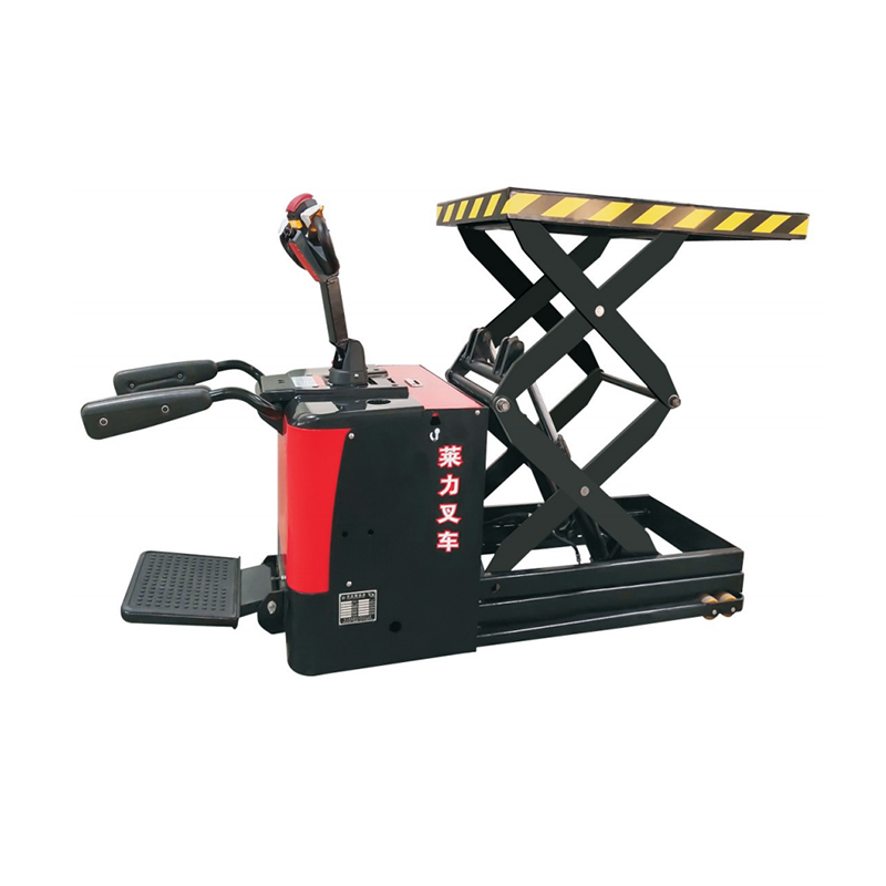 Mesa elevatória elétrica 2T Rider com plataforma e braços