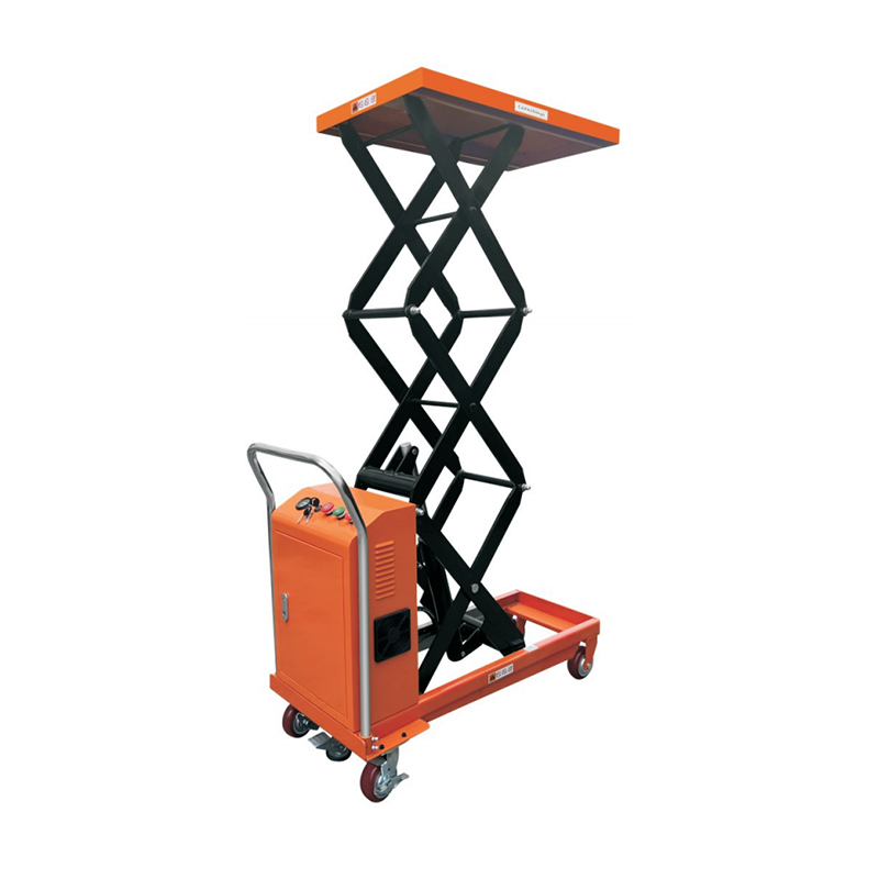Mesa elevatória elétrica com carrinho de tesoura de 500 kg